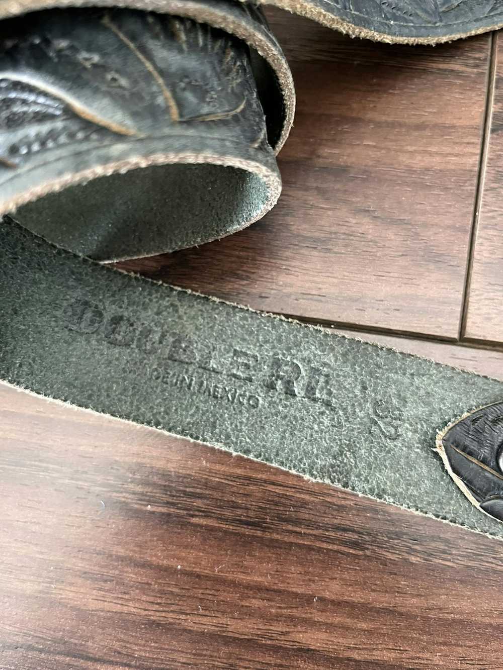 RRL Ralph Lauren Hand tooled Leather belt - image 2