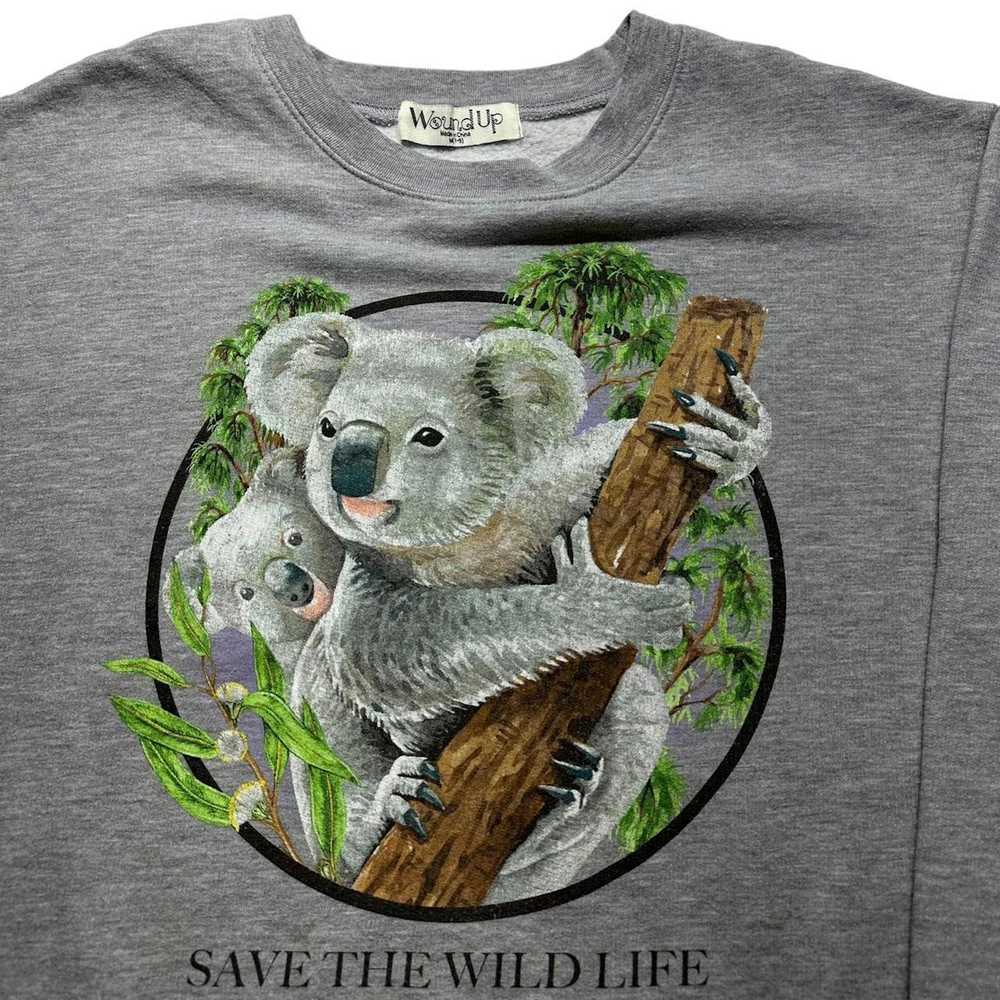 Vintage Save the Wildlife Koala Crewneck - image 3