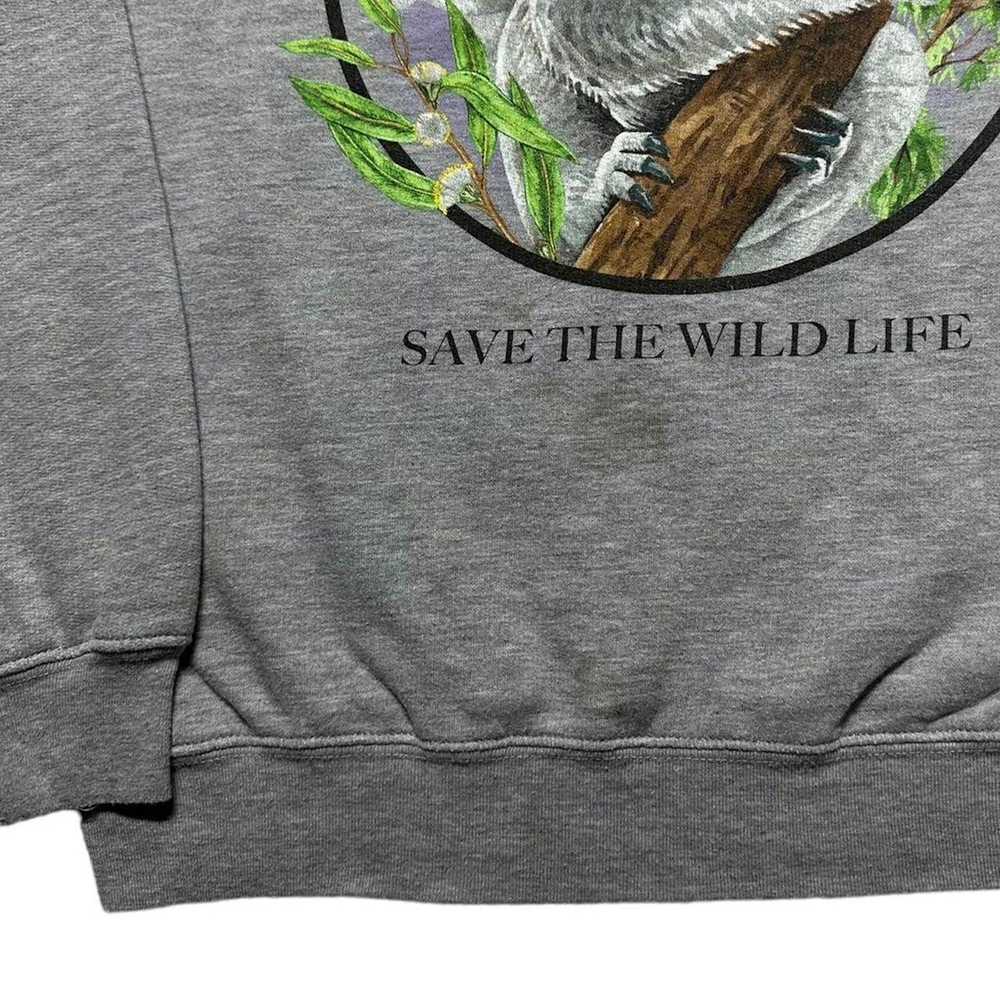 Vintage Save the Wildlife Koala Crewneck - image 4