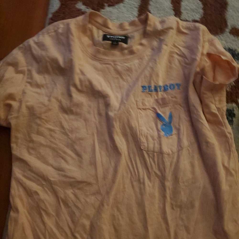 Mens large playboy tshirt - image 1