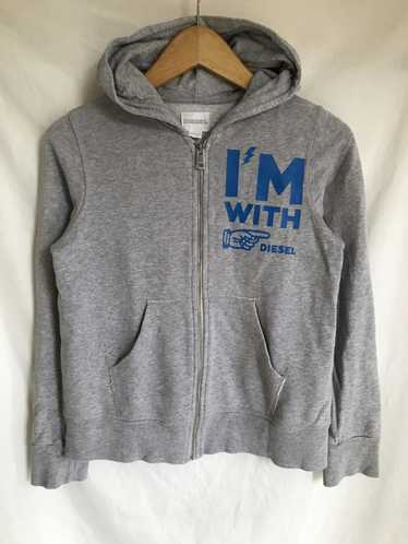 Mens diesel hoodie zip - Gem
