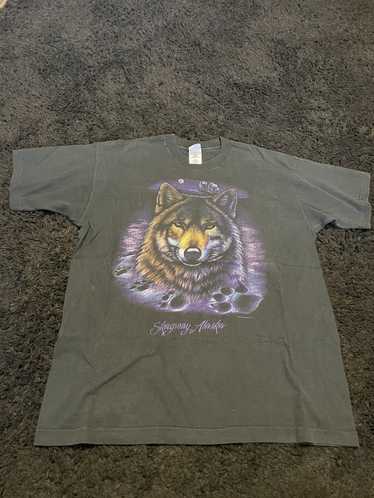 Vintage Vintage Wolf Alaska Tee - image 1