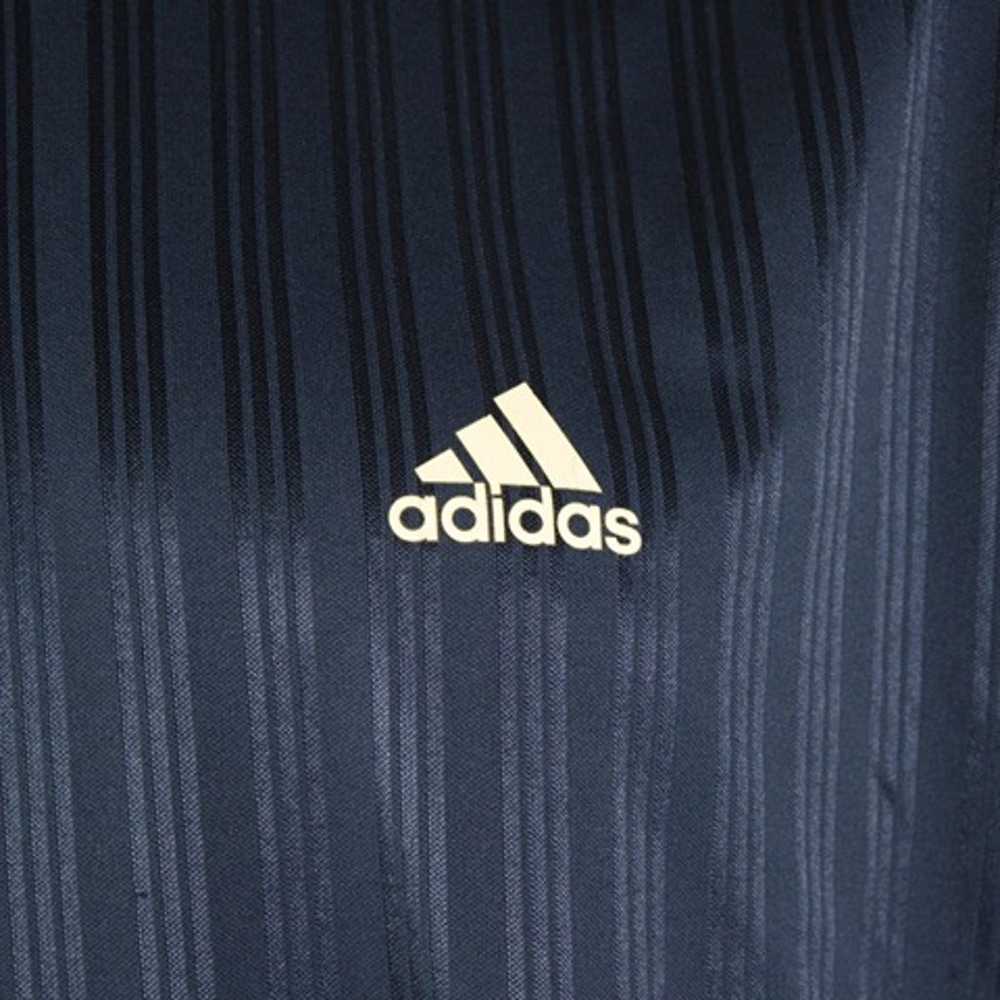 NWOT Vintage 90s Adidas Navy Blue 3 Stripe Jersey… - image 4