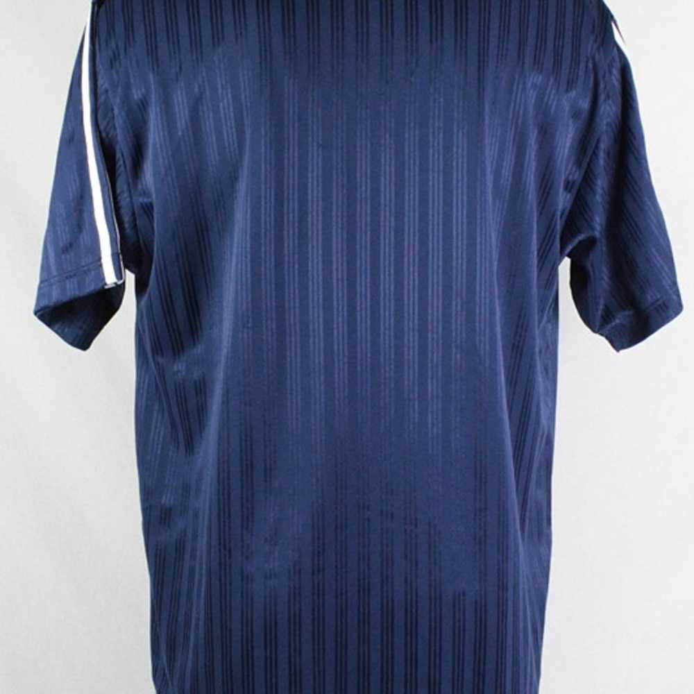 NWOT Vintage 90s Adidas Navy Blue 3 Stripe Jersey… - image 5