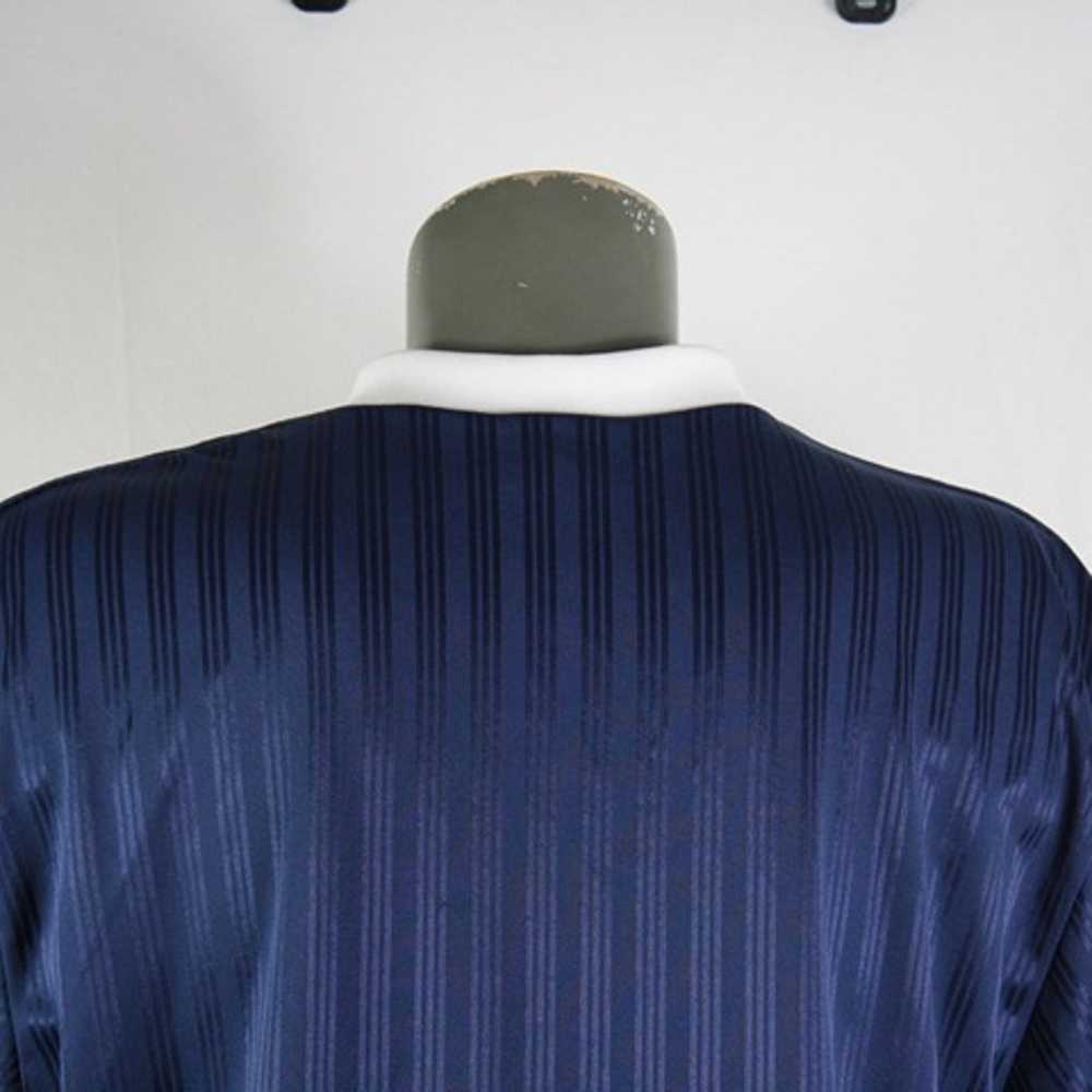 NWOT Vintage 90s Adidas Navy Blue 3 Stripe Jersey… - image 6