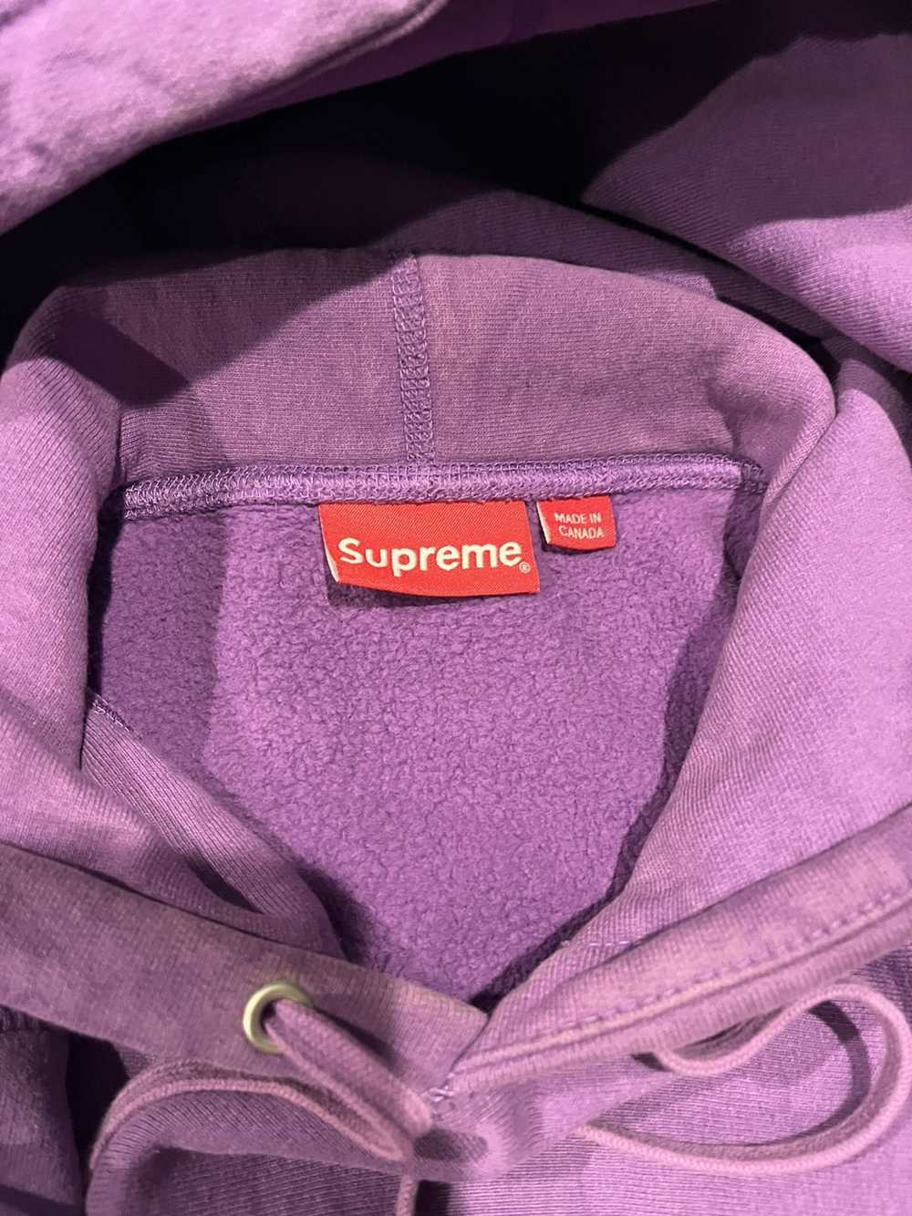 Supreme Purple Supreme Signature Hoodie - image 3