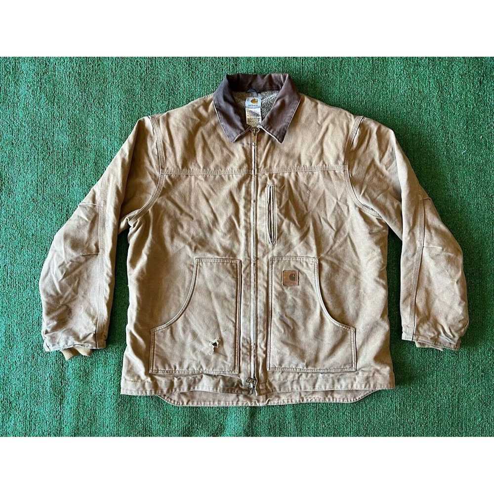 Carhartt Vintage Carhartt Sherpa Lined Canvas Cho… - image 1