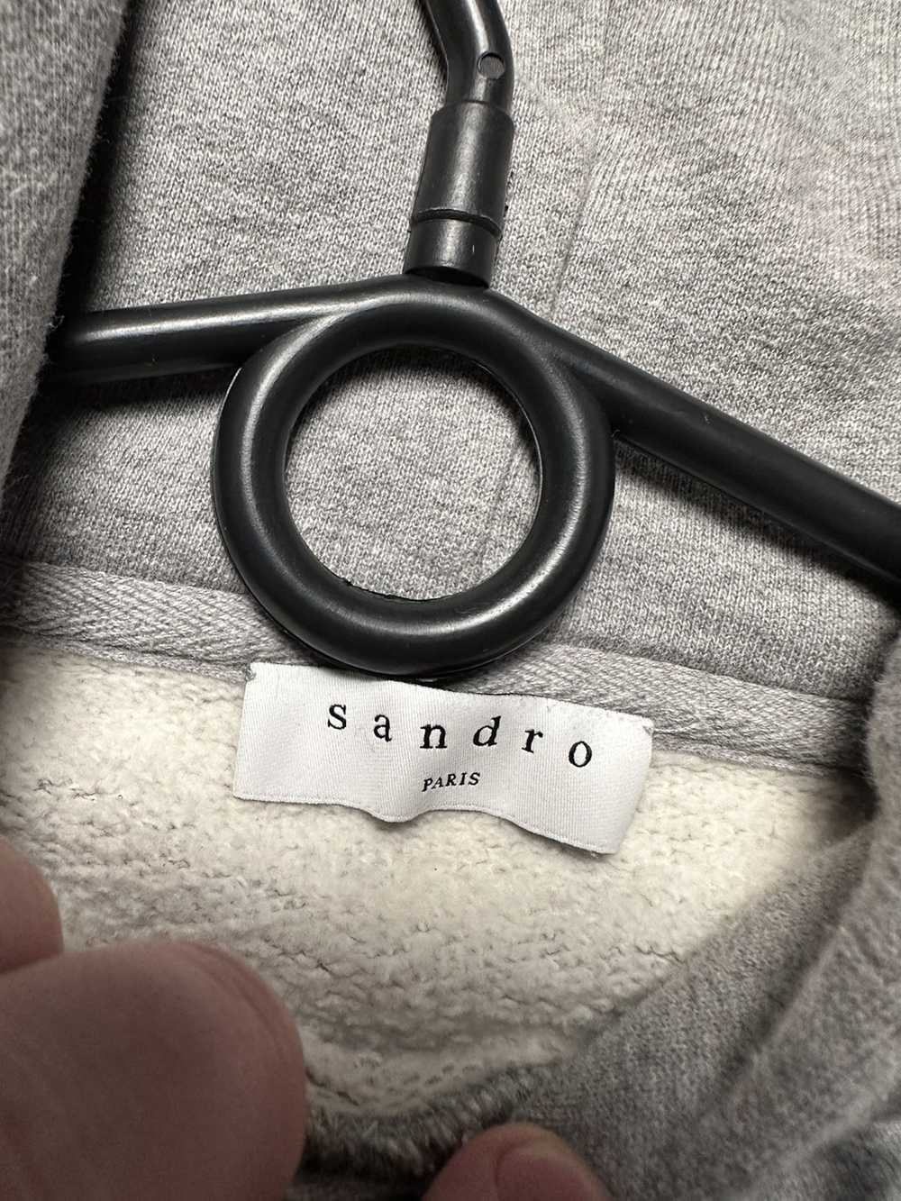 Luxury × Sandro × Streetwear Sandro hoodie centra… - image 4