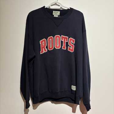 Roots × Vintage 1980s Vintage Roots Navy Sweater … - image 1