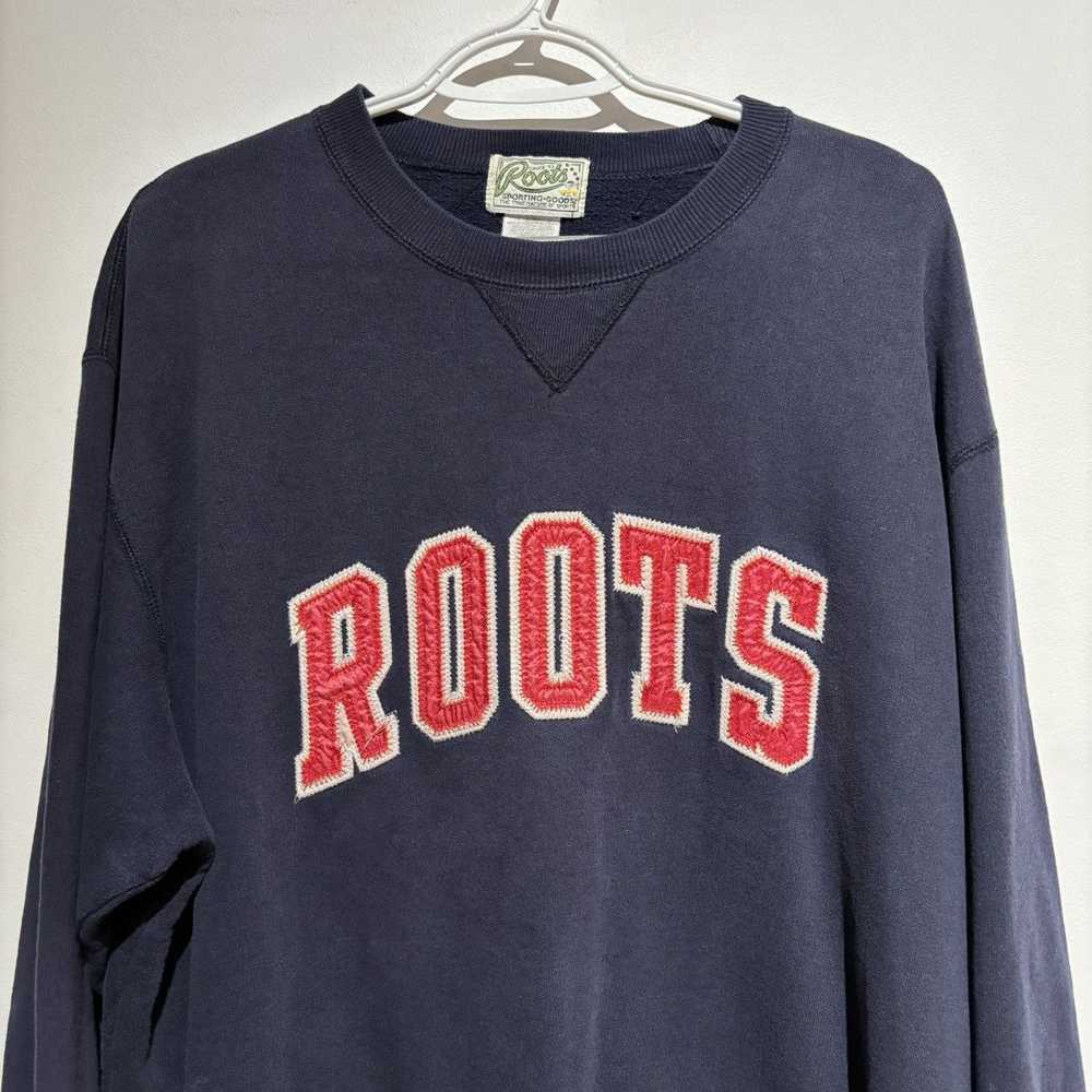 Roots × Vintage 1980s Vintage Roots Navy Sweater … - image 2