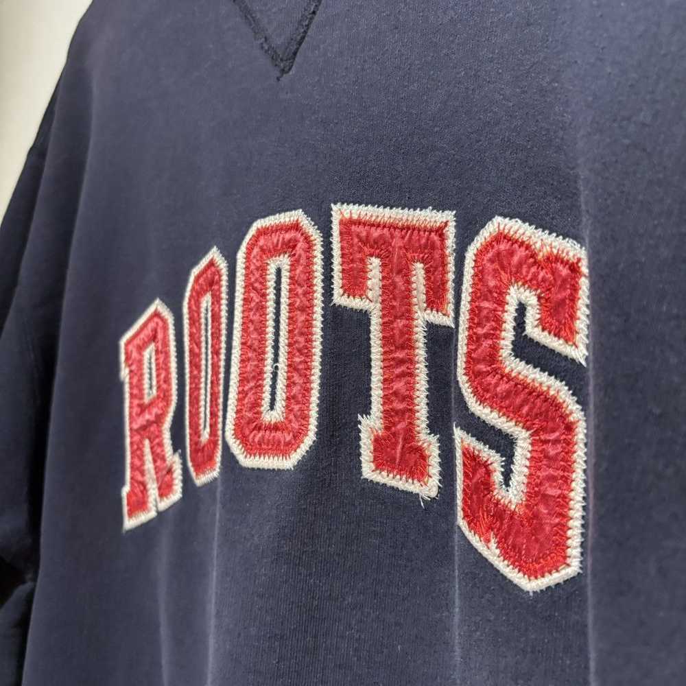 Roots × Vintage 1980s Vintage Roots Navy Sweater … - image 4