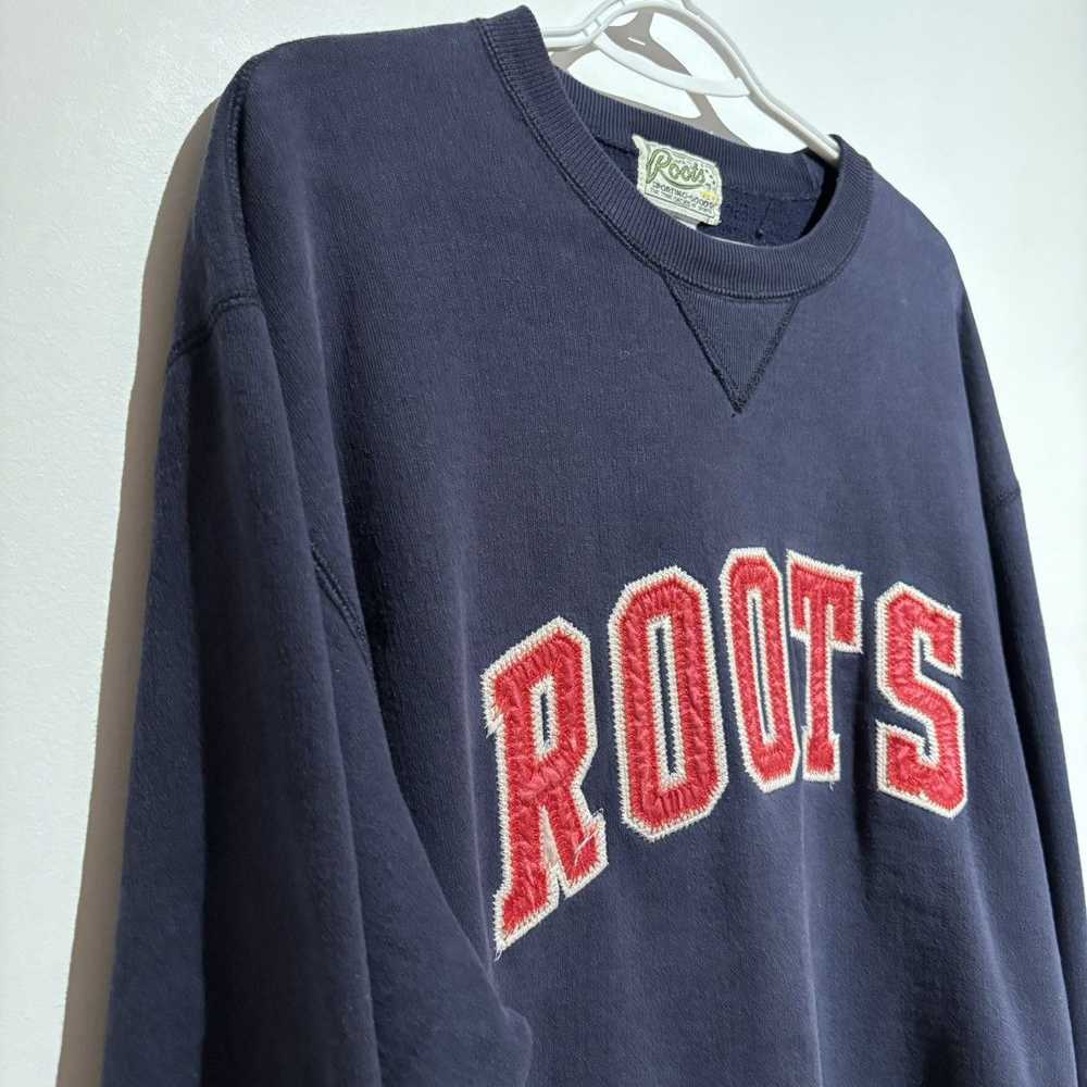 Roots × Vintage 1980s Vintage Roots Navy Sweater … - image 6