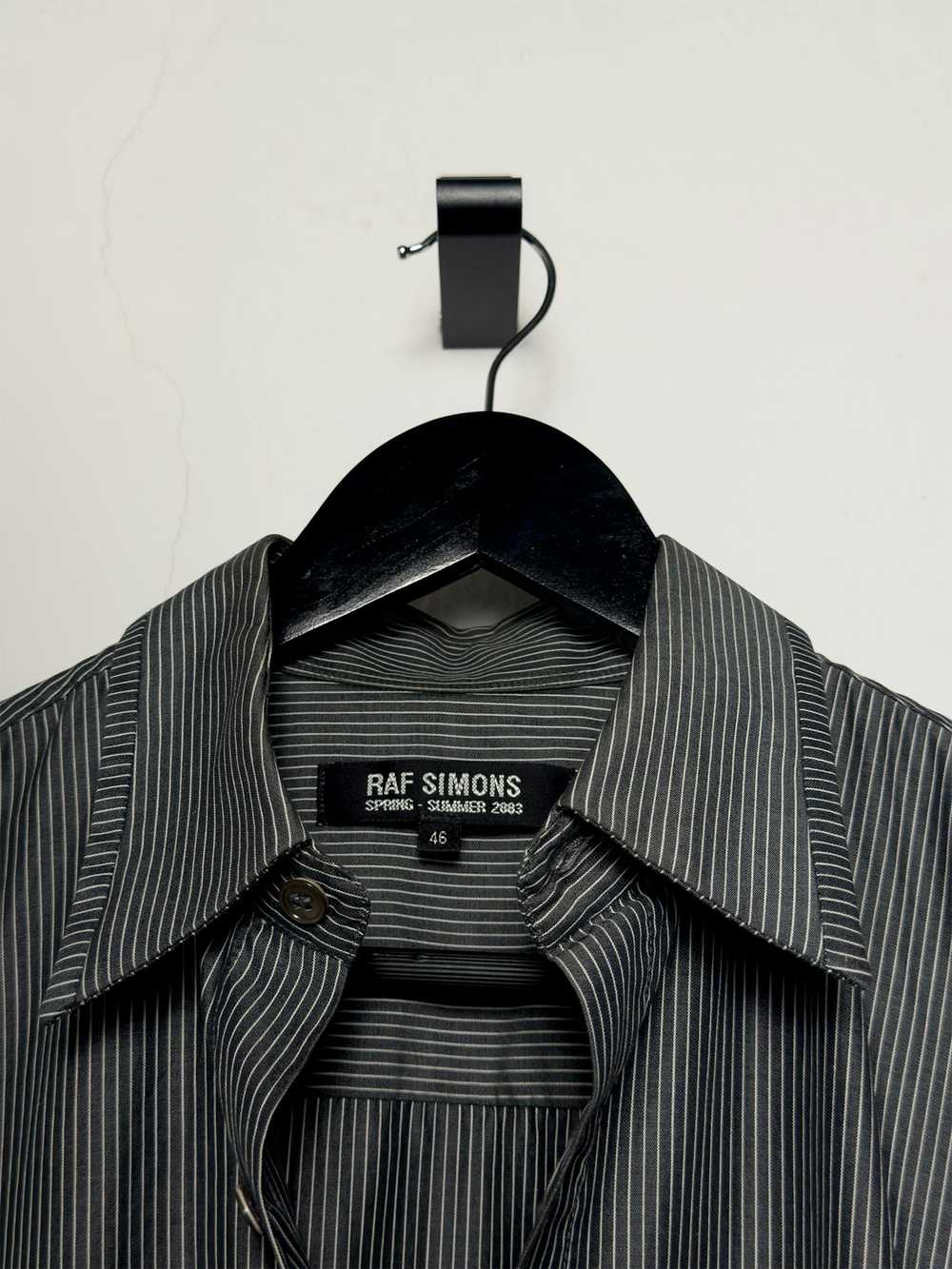 Raf Simons SS03 Striped Short Sleeve Shirt - image 2