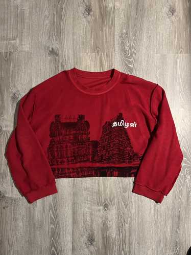 Sangiev Sangiev Cropped Temple Sweatshirt