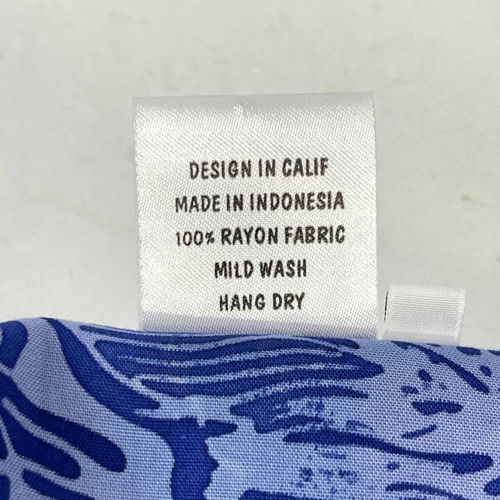 Streetwear Chinese Dragon Batik Rayon XXL Blue Bu… - image 9