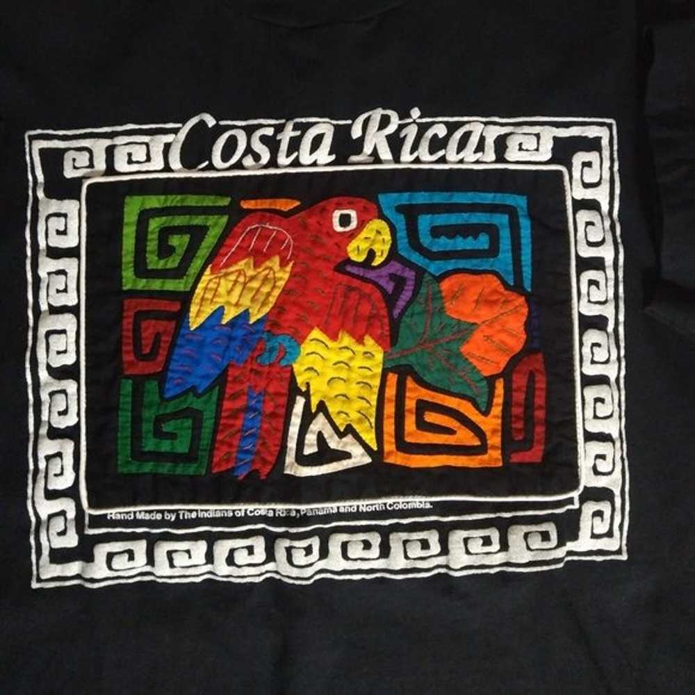 Vintage Indios Costa Rica Parrot Hand Made T-Shirt - image 3