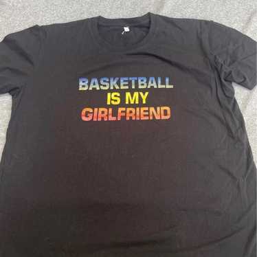 Mens XL Basketball is my Girlfriend Tee - image 1