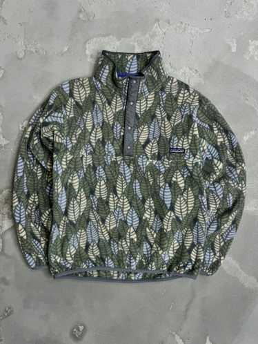 Vintage Patagonia Synchilla Fleece, Size Medium, Unisex Yellow Leaf Pattern