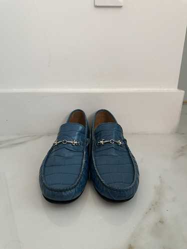 Cesare Paciotti × Paciotti Blue Crocodile Paciotti