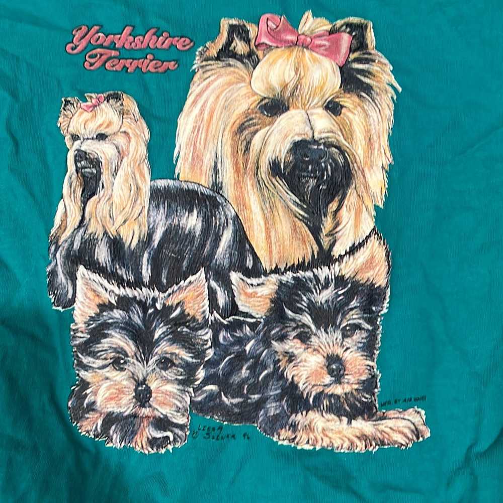 Yorkshire terrier vintage shirt size Xl 1996 - image 2