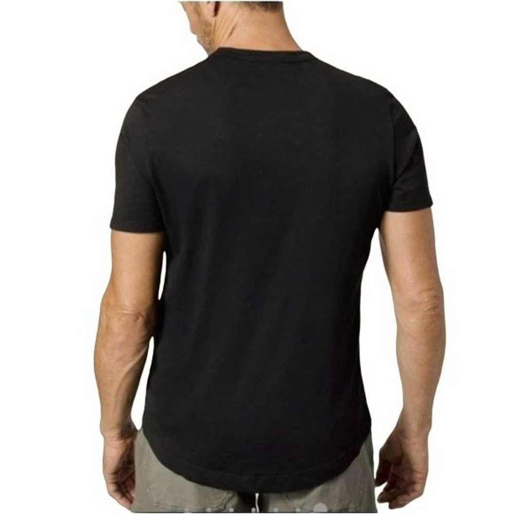 BUCK MASON BLACK MENS CREW NECK CURVED HEM SHORT … - image 2