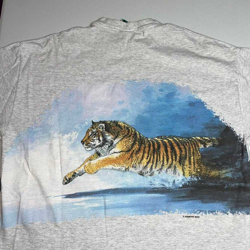 Vintage habitat tiger animal shirt - image 2