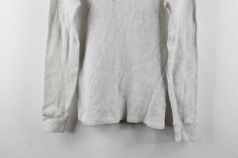 J.Crew × Vintage J Crew Blank Thermal Waffle Knit… - image 3