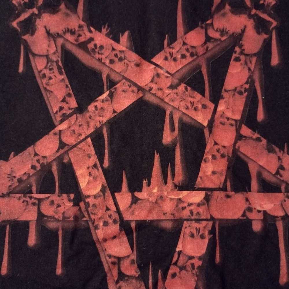 Pentagram Skulls shirt XXL 666 - image 4