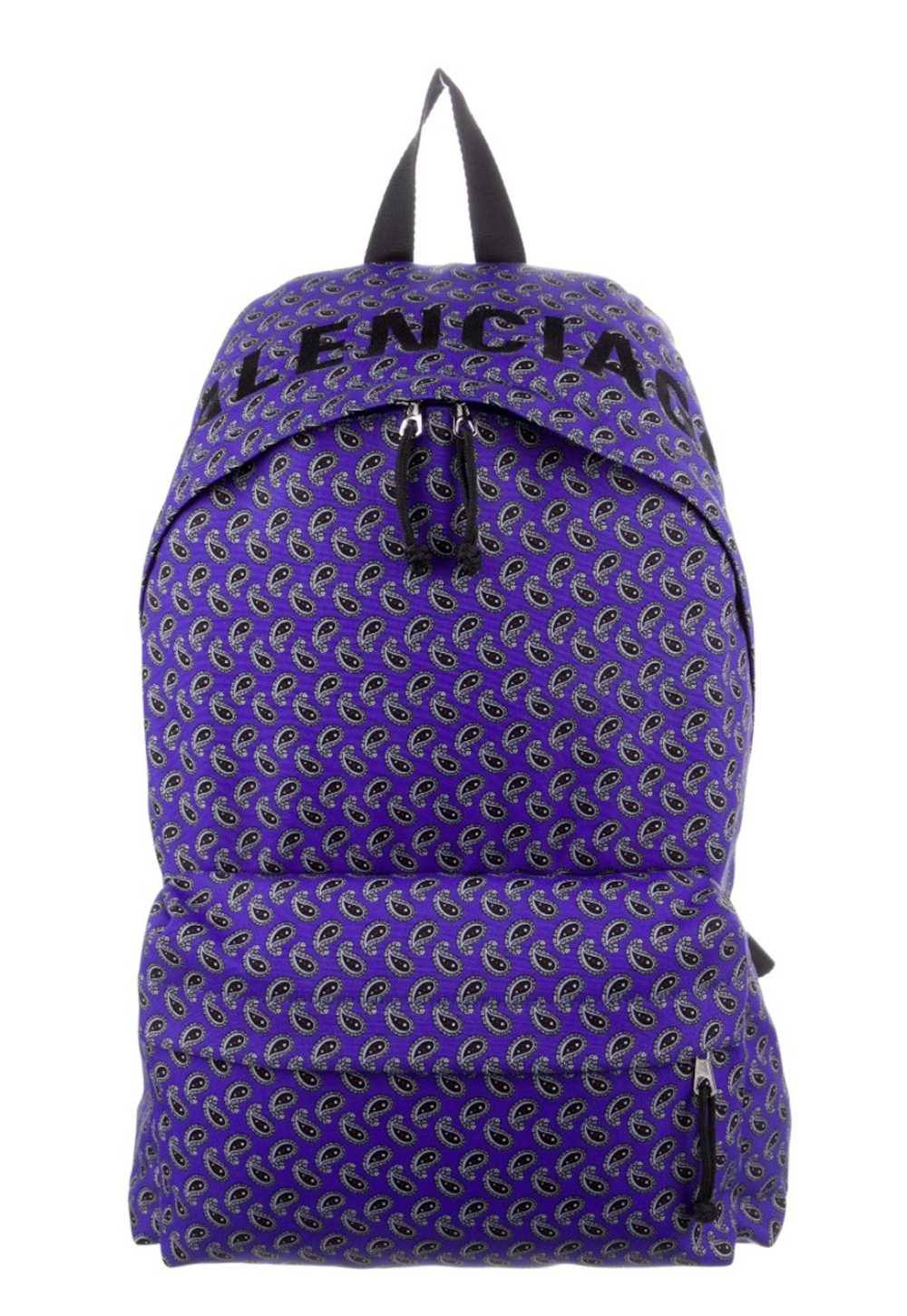 Balenciaga Balenciaga purple paisley wheel backpack - Gem