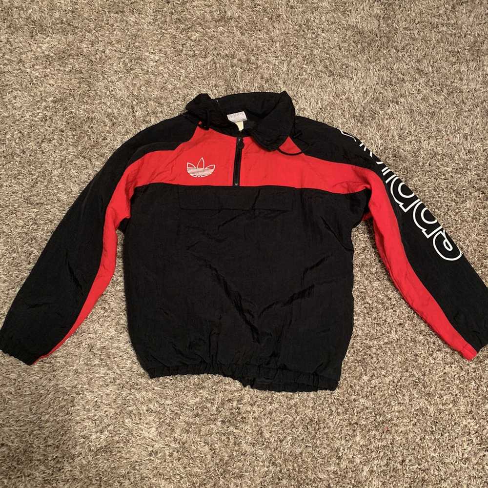 Adidas Vintage Adidas pull over jacket - image 1