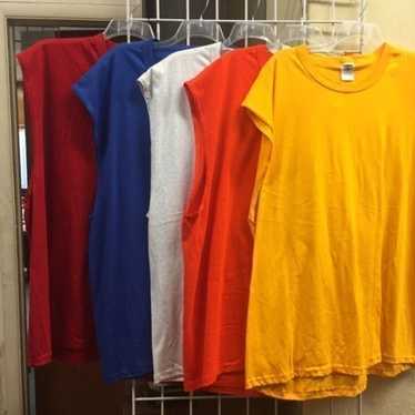 Lot of 5 JERZEES Mens 3XL Muscle Shirts