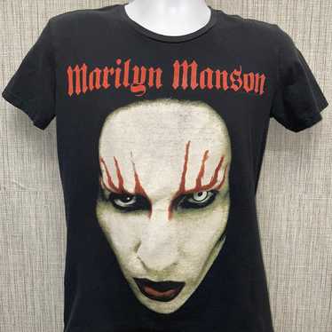 VTG Bay Island SportsWear Black Marilyn Manson Gr… - image 1