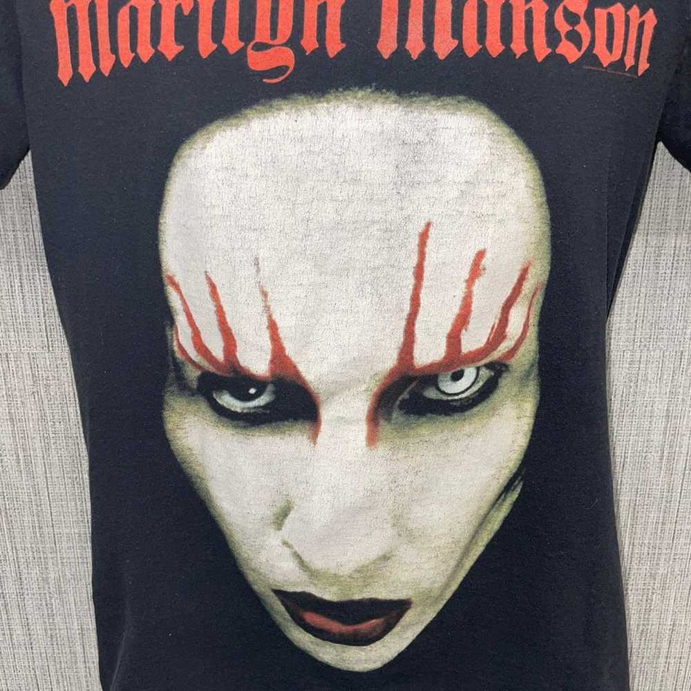 VTG Bay Island SportsWear Black Marilyn Manson Gr… - image 5