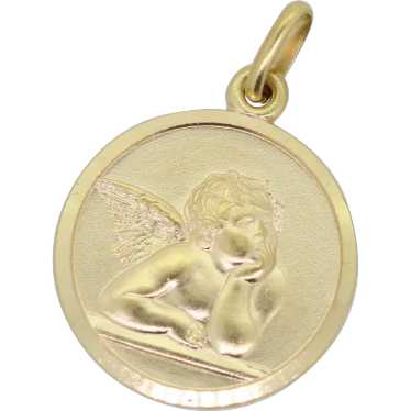 10K GOLD CHERUB~ Charm Pendant necklace~ Gold 4.5 gr … - Gem