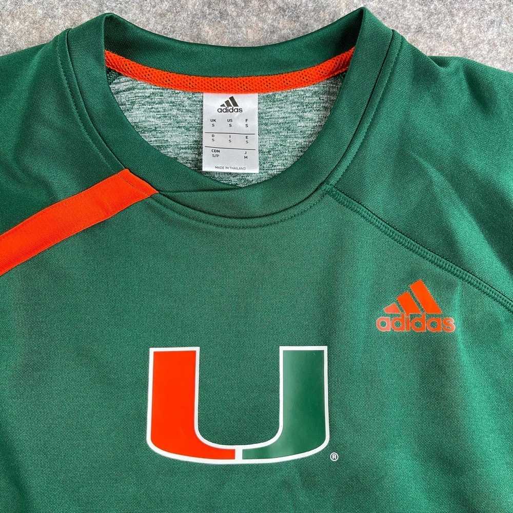 Adidas Miami Hurricanes Team Issued Pullover Shir… - image 2