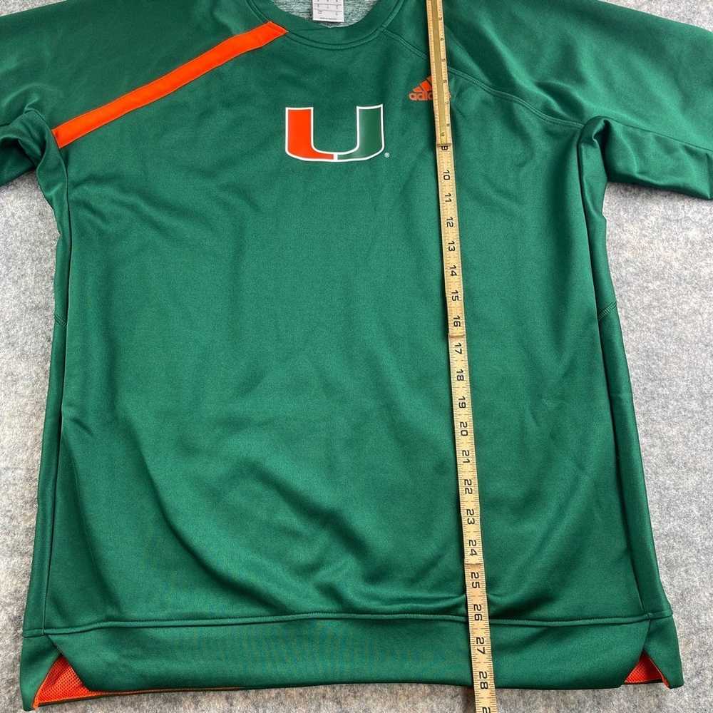 Adidas Miami Hurricanes Team Issued Pullover Shir… - image 4