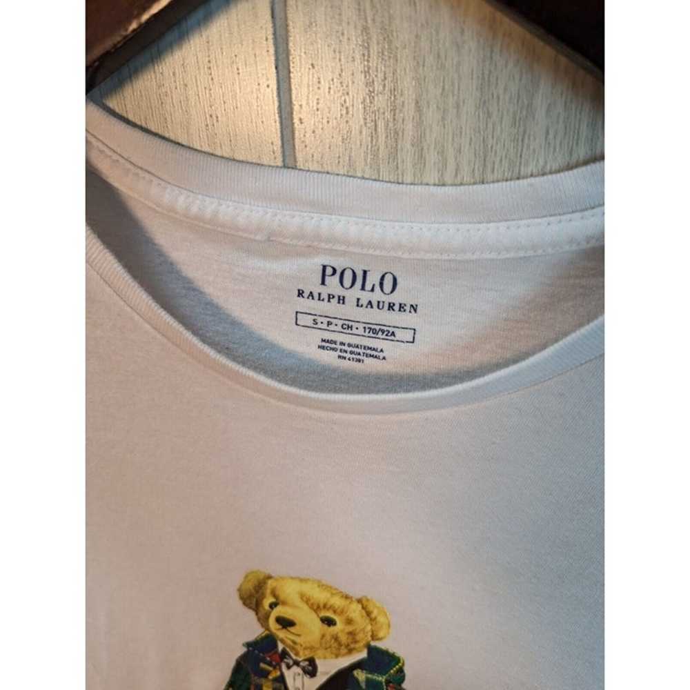 Polo Bear by Ralph Lauren Shirt Small White Duffe… - image 4