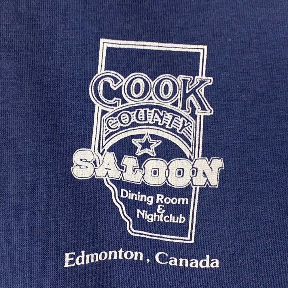 Cook County Saloon Vintage 80s T Shirt Edmonton C… - image 6
