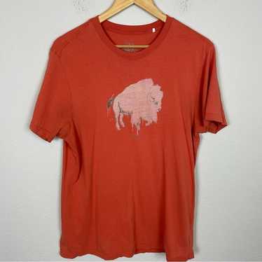 Prana Orange Buffalo Men's T- Shirt Medium
