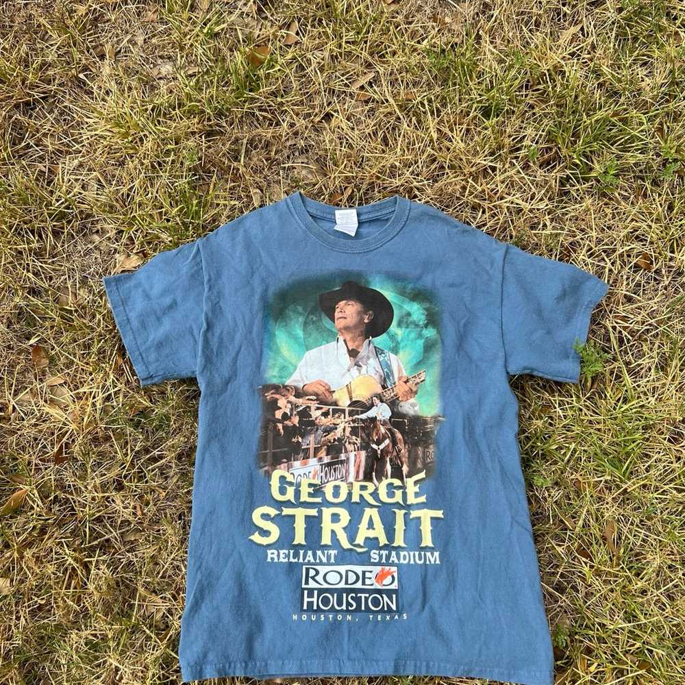 Rare George Strait T-Shirt Country Music Houston … - image 1