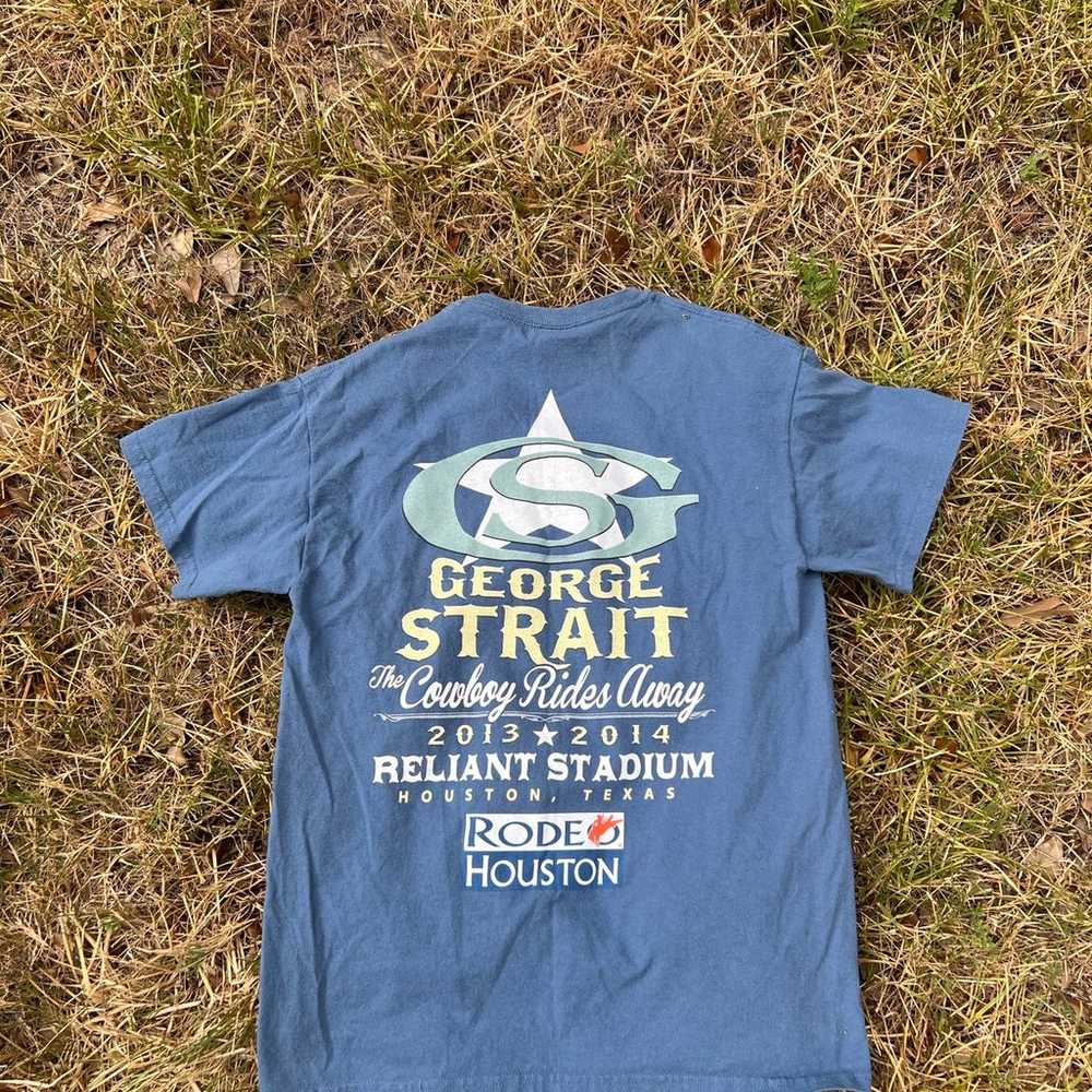 Rare George Strait T-Shirt Country Music Houston … - image 3