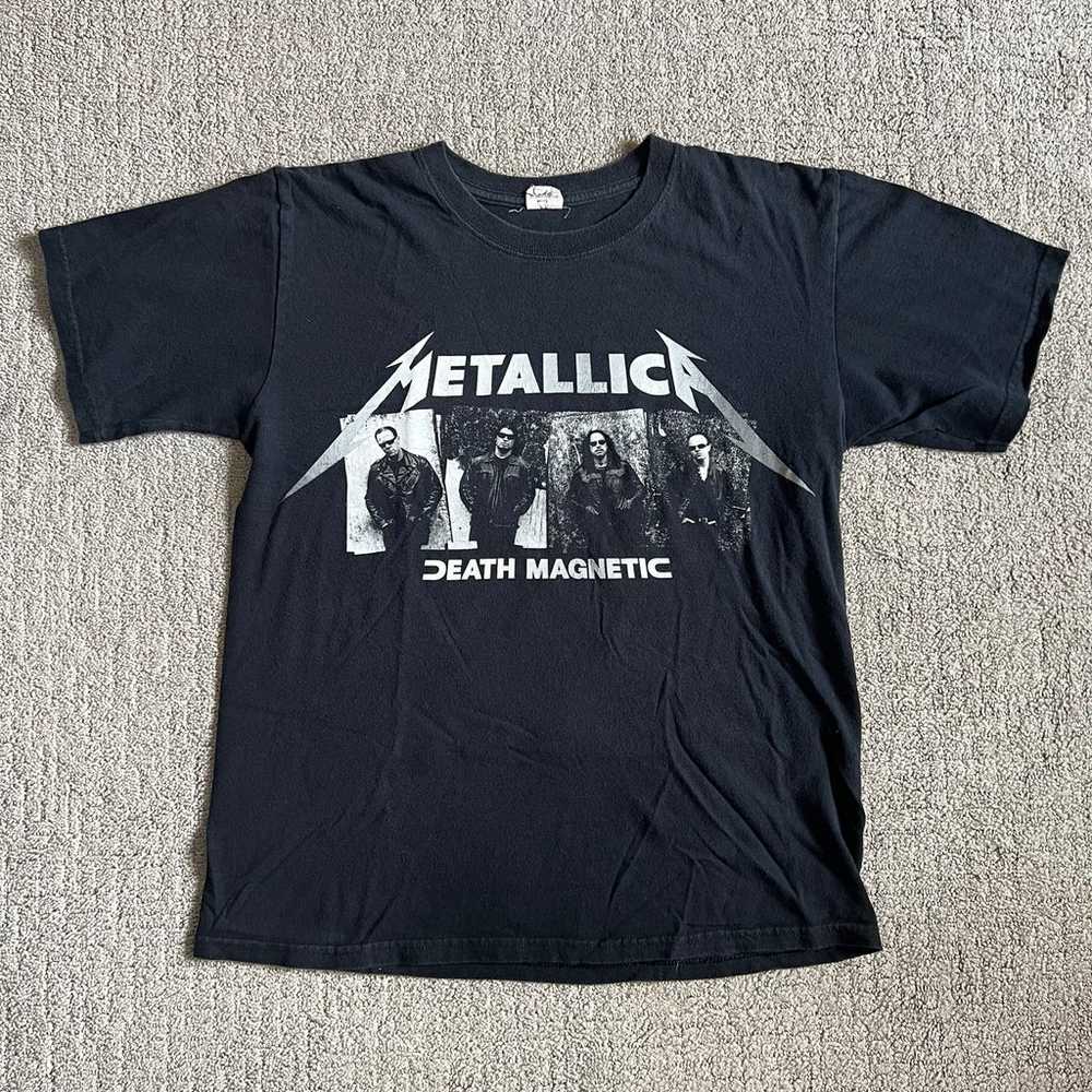 VTG Metallica Death Magnetic World Tour T Shirt M… - image 2