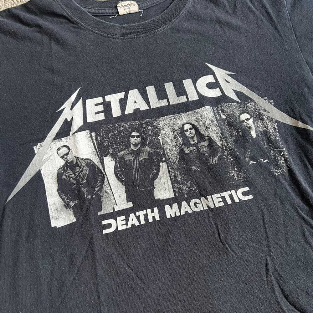 VTG Metallica Death Magnetic World Tour T Shirt M… - image 3