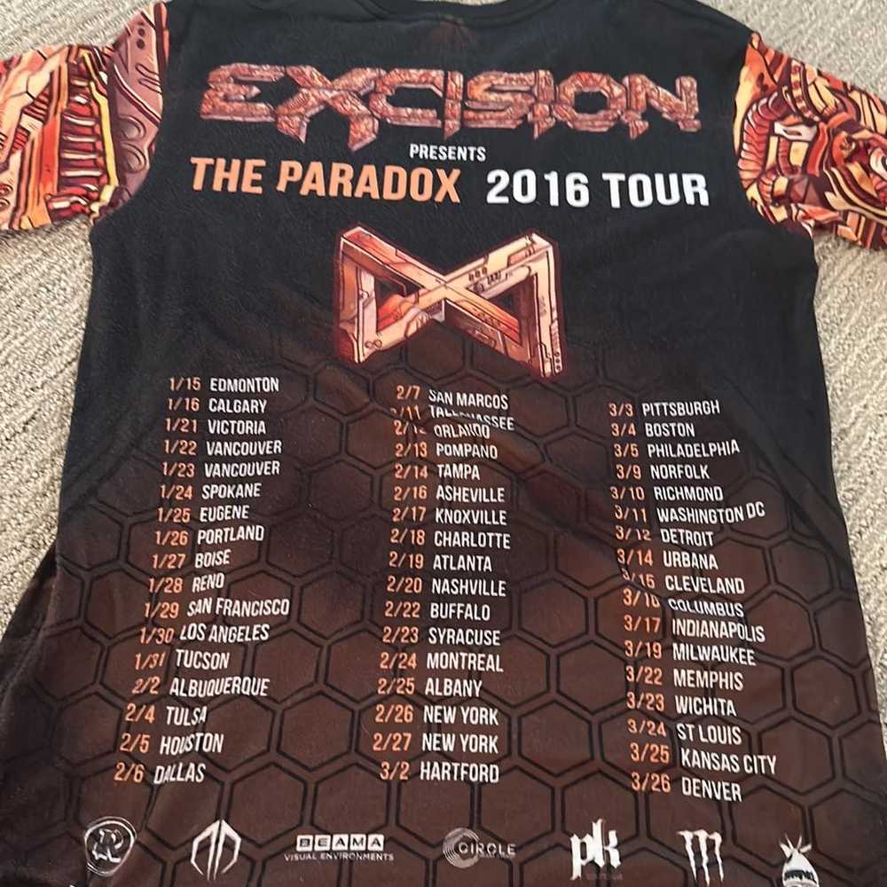 Excision paradox tour shirt top rave edc - image 2