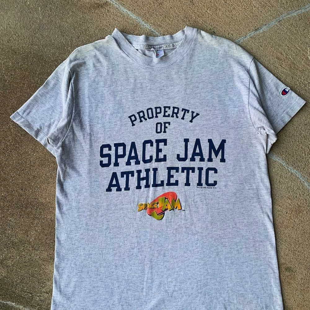 vintage 1996 space jam T shirt - image 1
