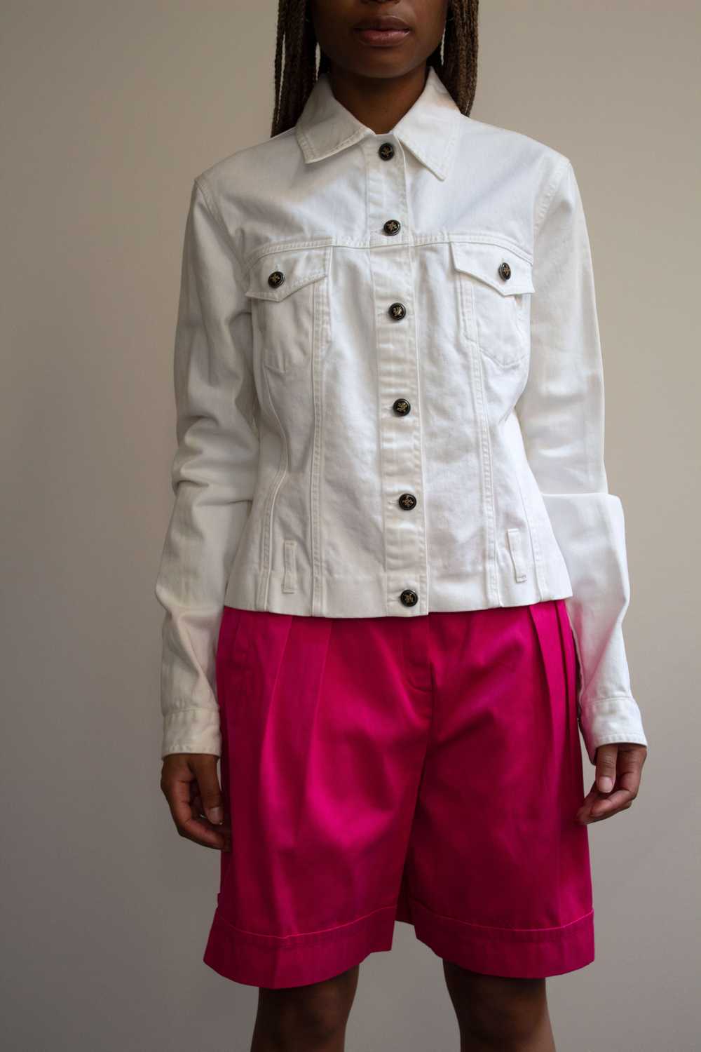 JPG Jean's white denim jacket - image 2