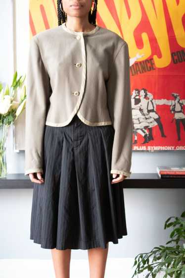 Matsuda taupe lined bolero jacket