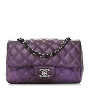 CHANEL Iridescent Lambskin Quilted Mini Rectangul… - image 1