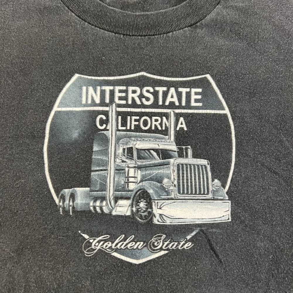 Vintage Interstate California Black Shirt Mens La… - image 2