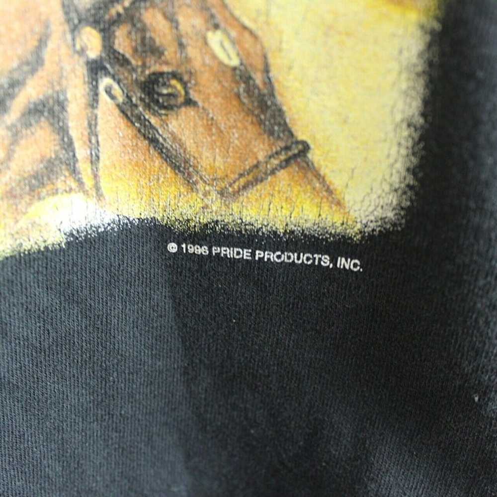 VTG Wild Horses Galore Men's Large Black  T shirt… - image 3